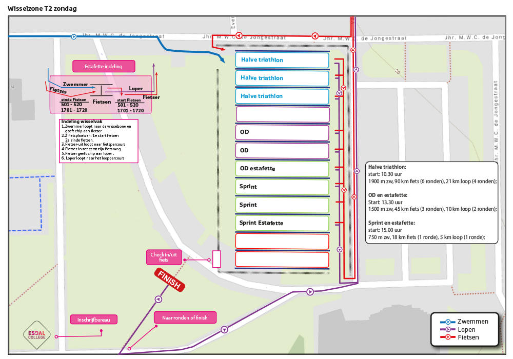 Triathlon Klazienaveen Wisselzone 1